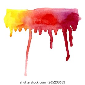 Vector background with watercolor splashes 