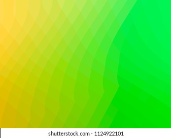 Vector background with wave effect texture. Technology modern abstract background. Fluid shapes composition. Vector lime green warping geometric lines