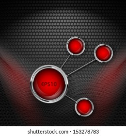 vector background with web buttons and copy space. Eps10