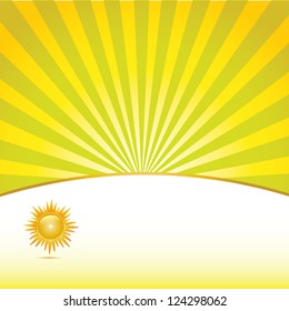 Vector background  whit sun.vector