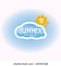 Vector background  whit sun.vector