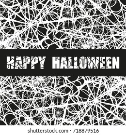 vector background with white cobweb