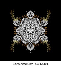 Vector background with white doodles. Floral pattern. Graphic modern pattern. Wallpaper baroque, damask.