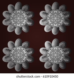 Vector background with white doodles. Wallpaper baroque, damask. Graphic modern pattern. Floral pattern.