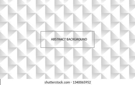 Vector background with white triangular abstract texture. Paper art style can be used in cover design, book, poster, or advertising