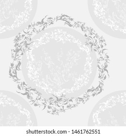 Vector  background. Wildflowers. Silhouettes of plants. Bouquet with leaves, flowers and buds. Seamless pattern. Use printed materials, signs, objects, websites, maps.