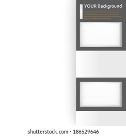 Vector background window banner. Texture and design