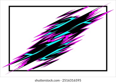 vector background wrap car design with modern line pattern and bright color combination, my own work, not ai generated