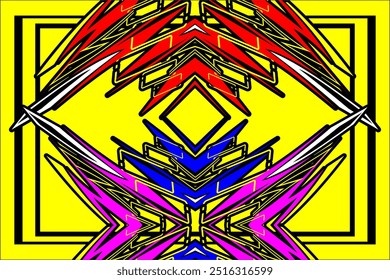vector background wrap car design with modern line pattern and bright color combination, my own work, not ai generated