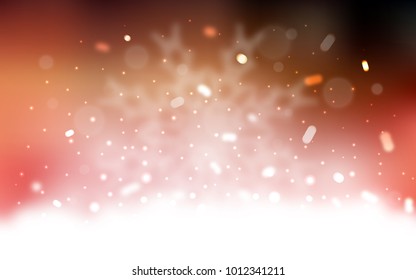 Vector background with xmas snowflakes. Blurred decorative design in xmas style with snow. New year design for your business advert.