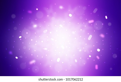 Vector background with xmas snowflakes. Blurred decorative design in xmas style with snow. The template can be used as a new year background.
