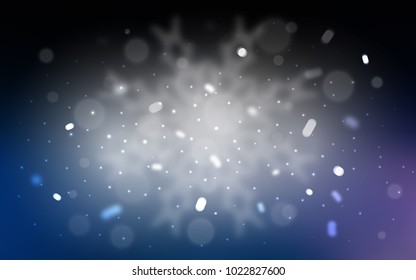 Vector background with xmas snowflakes. Blurred decorative design in xmas style with snow. The pattern can be used for new year ad, booklets.