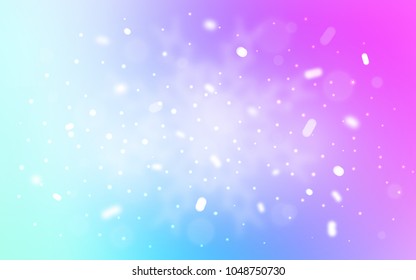 Vector background with xmas snowflakes. Blurred decorative design in xmas style with snow. The template can be used as a new year background.