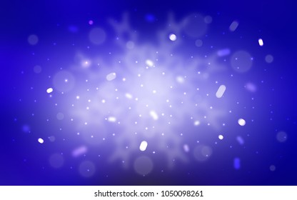 Vector background with xmas snowflakes. Blurred decorative design in xmas style with snow. New year design for your ad, poster, banner.