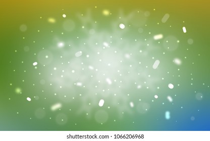Vector background with xmas snowflakes. Blurred decorative design in xmas style with snow. New year design for your ad, poster, banner.