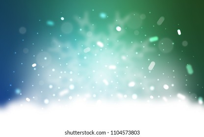 Vector background with xmas snowflakes. Blurred decorative design in xmas style with snow. The pattern can be used for year new  websites.