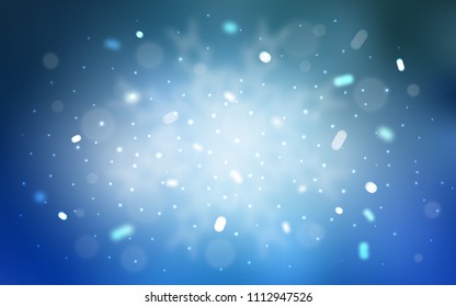 Vector background with xmas snowflakes. Blurred decorative design in xmas style with snow. The pattern can be used for new year ad, booklets.