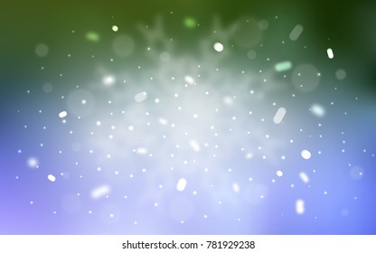 Vector background with xmas snowflakes. Blurred decorative design in xmas style with snow. The pattern can be used for year new  websites.