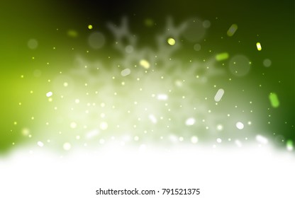 Vector background with xmas snowflakes. Blurred decorative design in xmas style with snow. The template can be used as a new year background.
