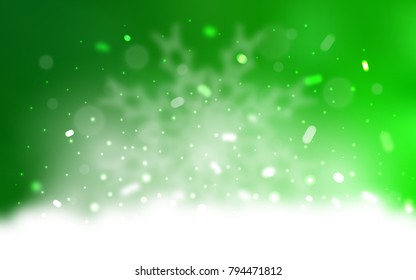 Vector background with xmas snowflakes. Blurred decorative design in xmas style with snow. The pattern can be used for new year leaflets.