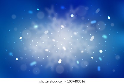 Vector background with xmas snowflakes. Decorative shining illustration with snow on abstract template. New year design for your ad, poster, banner.