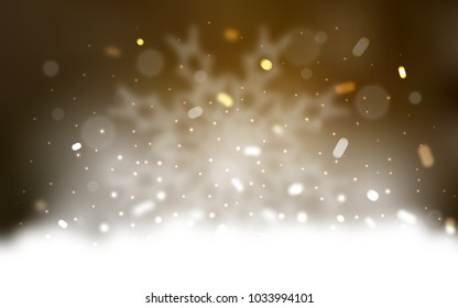 Vector background with xmas snowflakes. Decorative shining illustration with snow on abstract template. The pattern can be used for year new  websites.