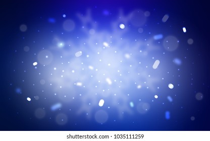 Vector background with xmas snowflakes. Decorative shining illustration with snow on abstract template. The pattern can be used for new year ad, booklets.