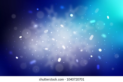 Vector background with xmas snowflakes. Decorative shining illustration with snow on abstract template. The pattern can be used for new year ad, booklets.
