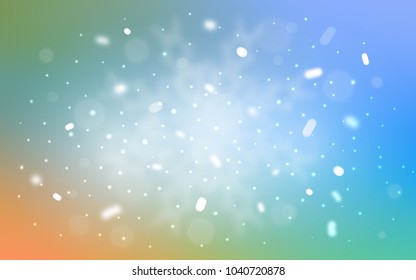 Vector background with xmas snowflakes. Decorative shining illustration with snow on abstract template. The pattern can be used for new year ad, booklets.