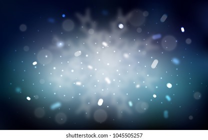 Vector background with xmas snowflakes. Decorative shining illustration with snow on abstract template. The pattern can be used for year new  websites.