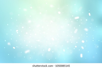 Vector background with xmas snowflakes. Decorative shining illustration with snow on abstract template. New year design for your ad, poster, banner.