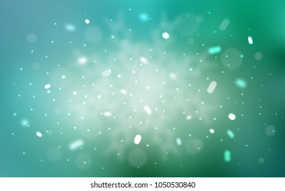 Vector background with xmas snowflakes. Decorative shining illustration with snow on abstract template. The pattern can be used for new year ad, booklets.
