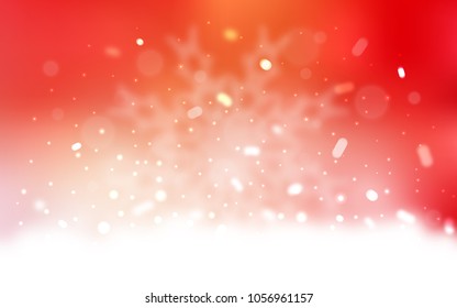 Vector background with xmas snowflakes. Decorative shining illustration with snow on abstract template. The pattern can be used for year new  websites.