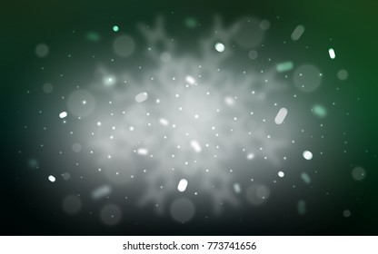 Vector background with xmas snowflakes. Decorative shining illustration with snow on abstract template. The pattern can be used for new year leaflets.