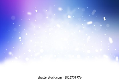 Vector background with xmas snowflakes. Glitter abstract illustration with crystals of ice. The pattern can be used for new year ad, booklets.