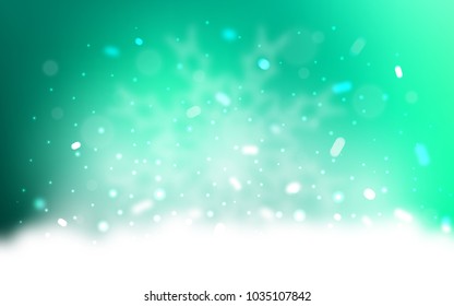 Vector background with xmas snowflakes. Glitter abstract illustration with crystals of ice. The pattern can be used for new year leaflets.