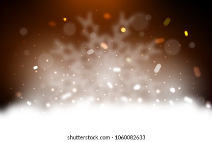 Vector background with xmas snowflakes. Glitter abstract illustration with crystals of ice. The pattern can be used for year new  websites.