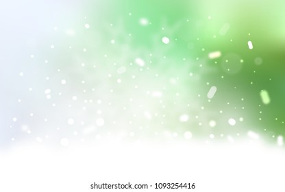 Vector background with xmas snowflakes. Glitter abstract illustration with crystals of ice. The template can be used as a new year background.