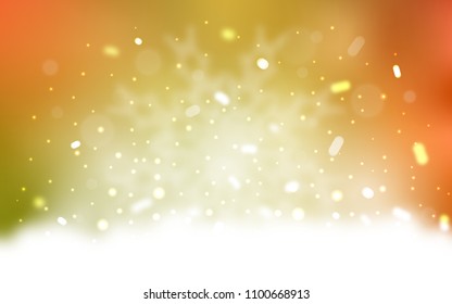 Vector background with xmas snowflakes. Glitter abstract illustration with crystals of ice. New year design for your ad, poster, banner.