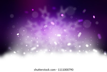 Vector background with xmas snowflakes. Glitter abstract illustration with crystals of ice. New year design for your ad, poster, banner.