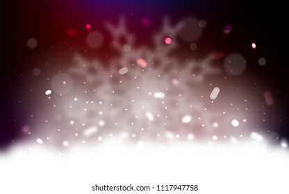 Vector background with xmas snowflakes. Glitter abstract illustration with crystals of ice. The pattern can be used for year new  websites.