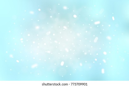 Vector background with xmas snowflakes. Glitter abstract illustration with crystals of ice. The pattern can be used for new year ad, booklets.