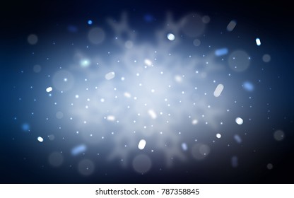 Vector background with xmas snowflakes. Glitter abstract illustration with crystals of ice. The pattern can be used for new year leaflets.