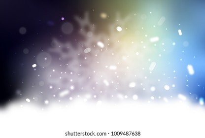 Vector background with xmas snowflakes. Modern geometrical abstract illustration with crystals of ice. The pattern can be used for year new  websites.