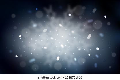 Vector background with xmas snowflakes. Modern geometrical abstract illustration with crystals of ice. The pattern can be used for new year leaflets.