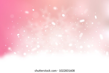 Vector background with xmas snowflakes. Modern geometrical abstract illustration with crystals of ice. The pattern can be used for new year leaflets.