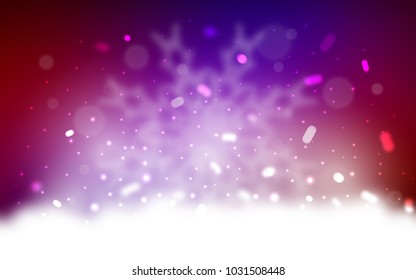 Vector background with xmas snowflakes. Modern geometrical abstract illustration with crystals of ice. The template can be used as a new year background.