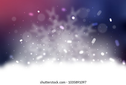 Vector background with xmas snowflakes. Modern geometrical abstract illustration with crystals of ice. The pattern can be used for year new  websites.