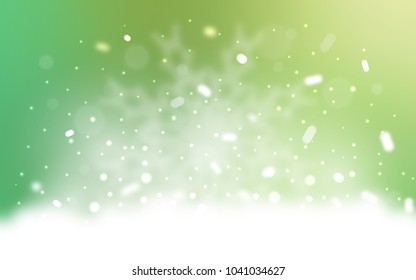 Vector background with xmas snowflakes. Modern geometrical abstract illustration with crystals of ice. The pattern can be used for new year ad, booklets.