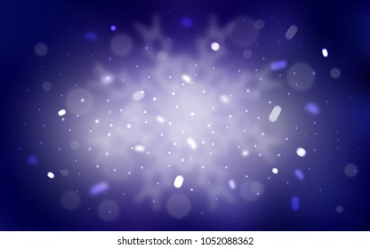 Vector background with xmas snowflakes. Modern geometrical abstract illustration with crystals of ice. The pattern can be used for new year ad, booklets.